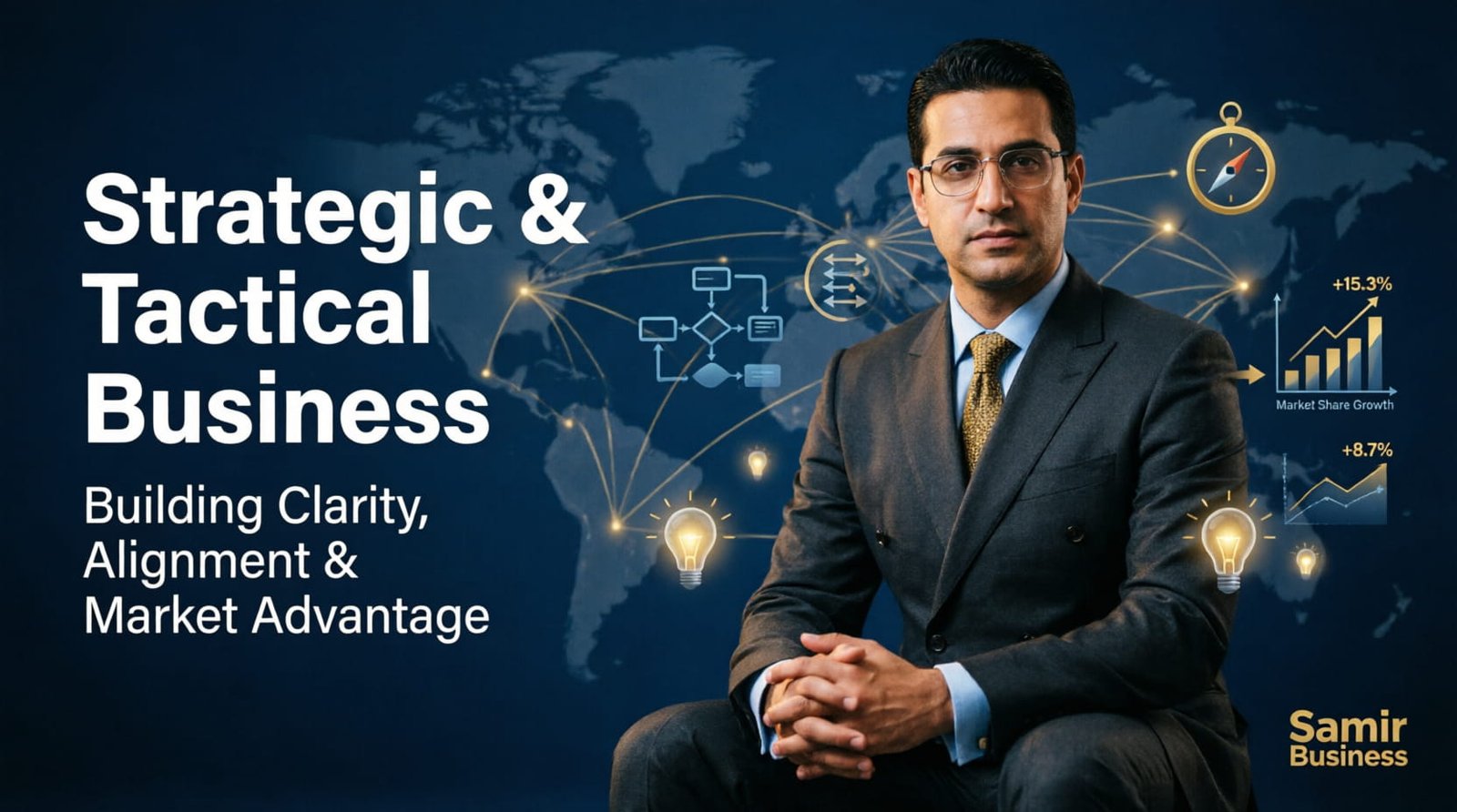 التخطيط الاستراتيجي والتكتيكي للبيزنس: وضوح الرؤية، التوافق، والتفوق في السوق